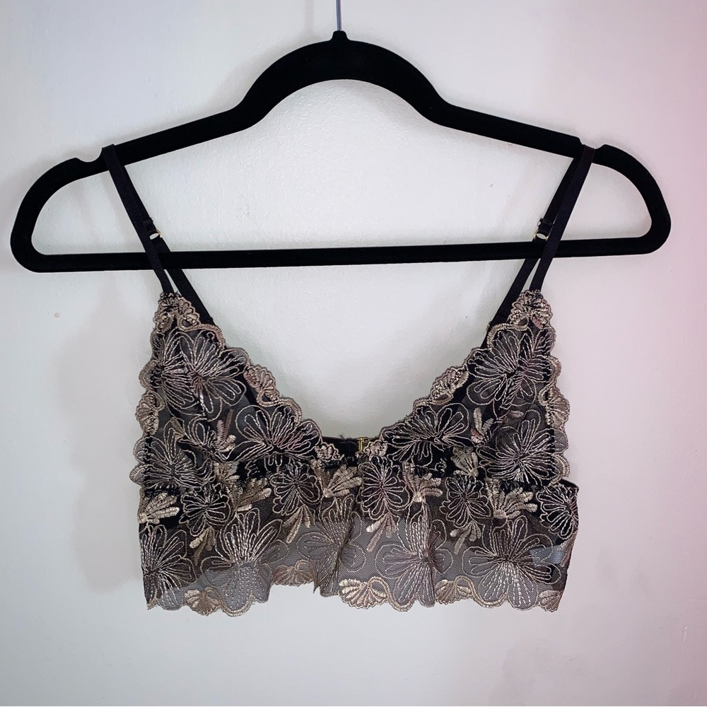Black and Gold Bralette